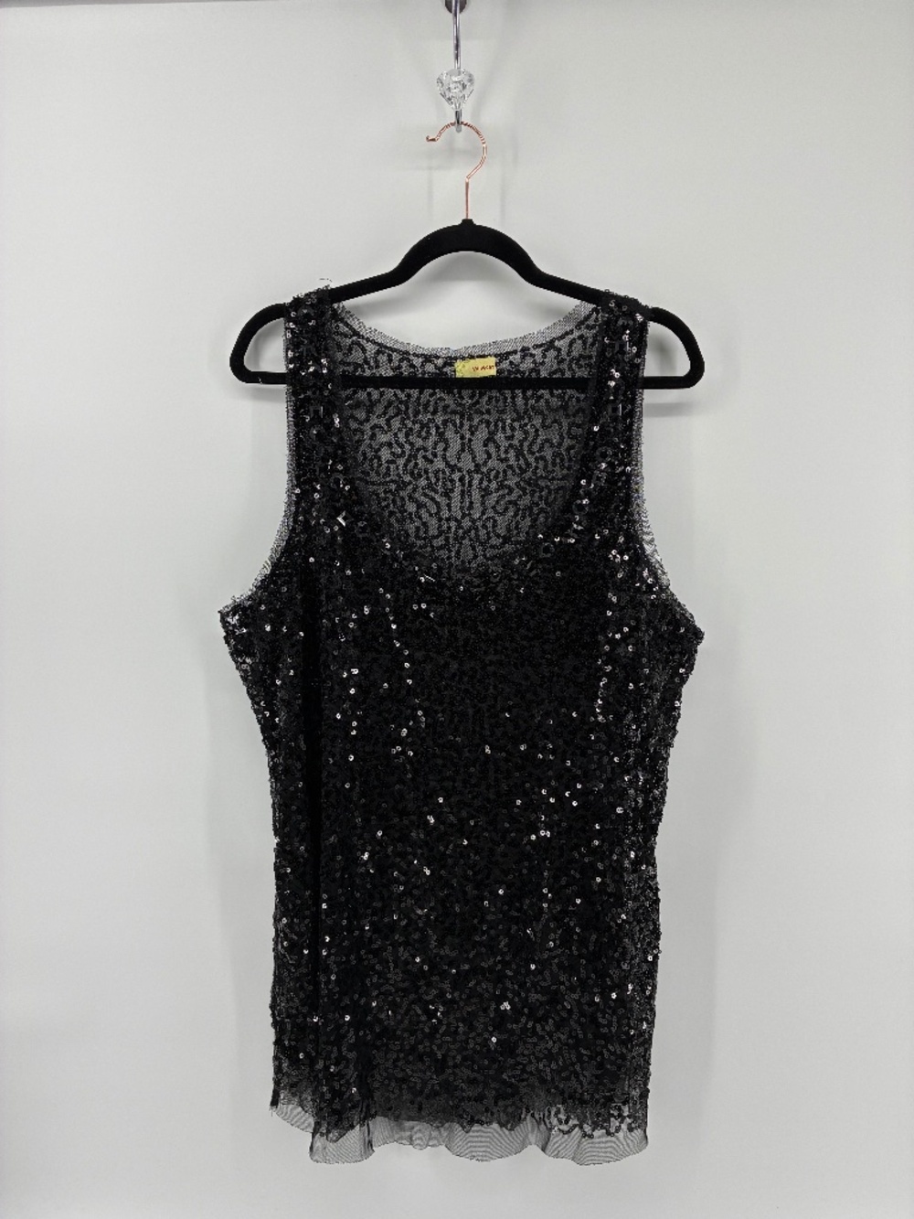 MASSIVE $10 SALE Wildcat Sheer Sequin Black Dress Swim Cover Evening Party